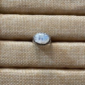 Sterling moonstone ring